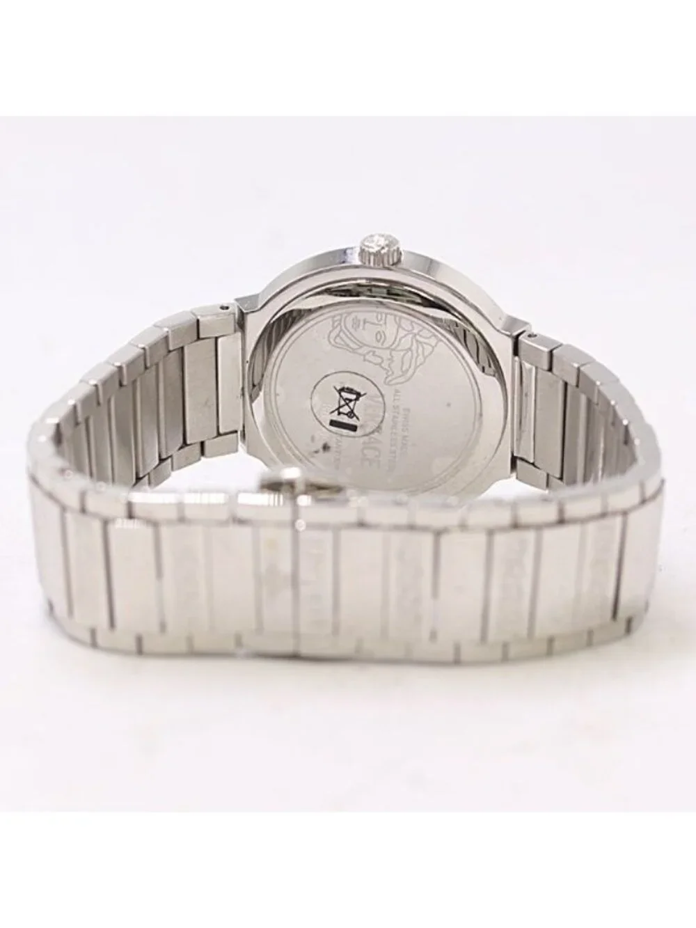 Versace Guaranteed and in Landmark Round Quartz White Dial Watch